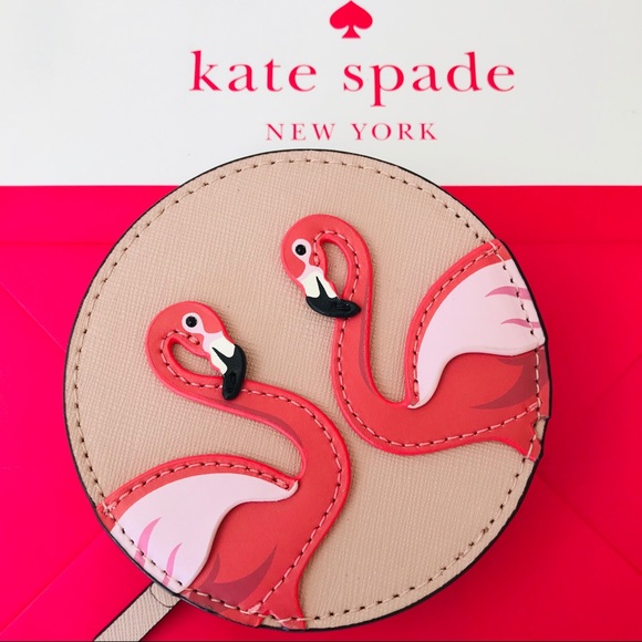 kate spade Handbags - Coin purse flamingo by the pool kate spade NWT